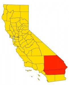 Inland Empire in California Map